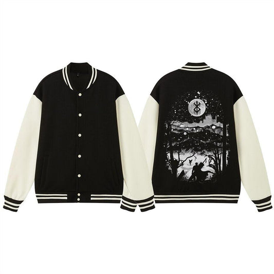 GUTS FAIRY FOREST - BASEBALL VARSITY JACKET