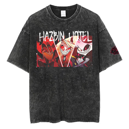 HAZBIN HOTEL OLD-FASHIONED WASH TEE