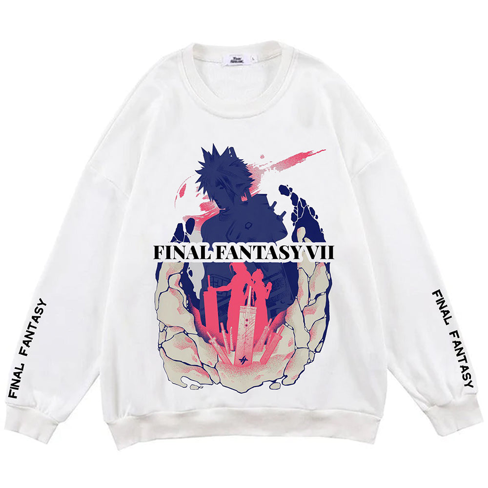 Final Fantasy VII Exclusive Design Character Overlap SWEATER