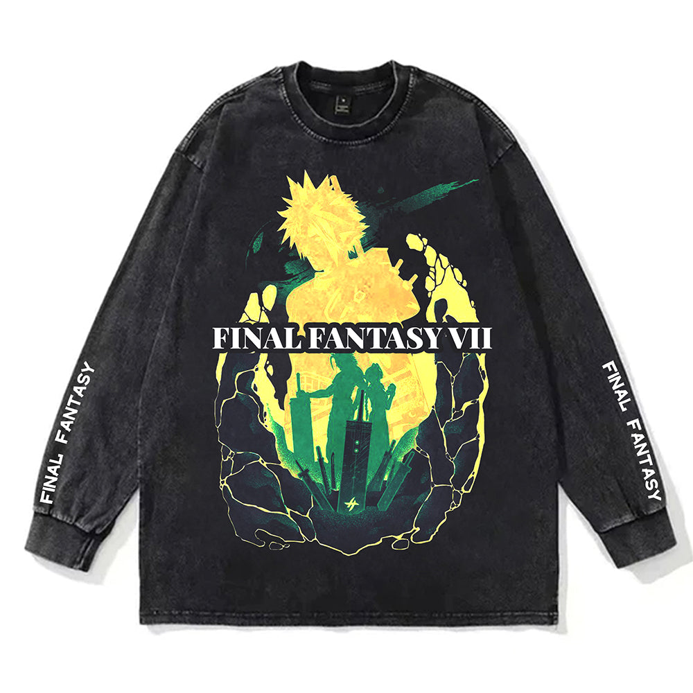 Final Fantasy VII Exclusive Design Character Overlap SWEATER