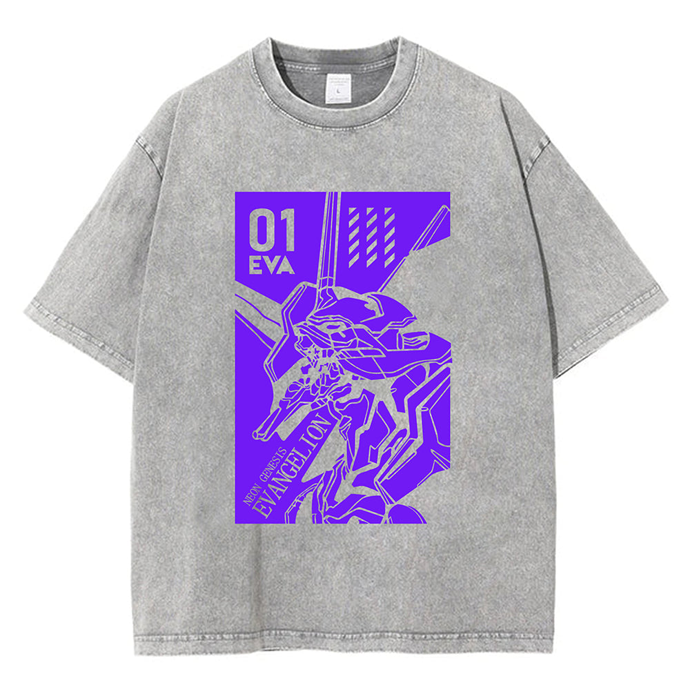 EVANGELION T Shirt Men Fashion Summer EVA 01 TEE