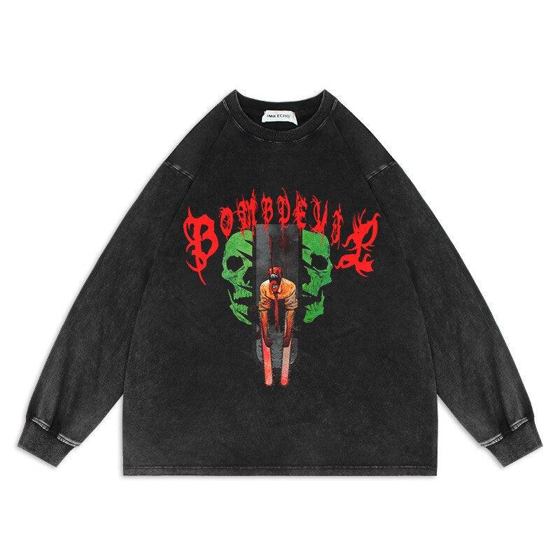 CHAINSAW SKULL VINTAGE SWEATER