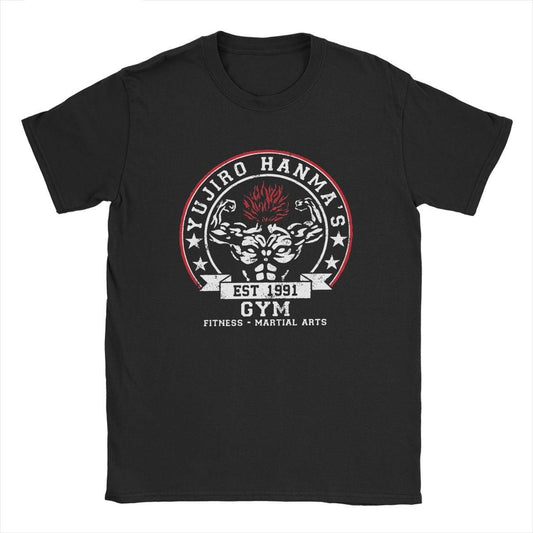 YUJIRO HANMA GYM BLACK TEE