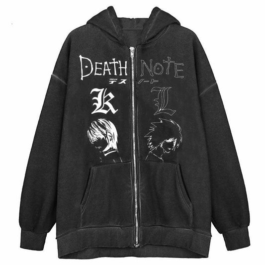 DEATH NOTE ZIP UP HOODIE