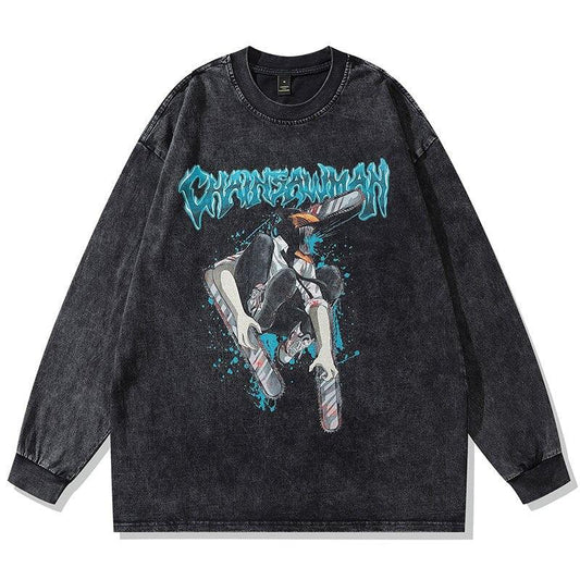 SAPPHIRE CHAINSAW VINTAGE SWEATER