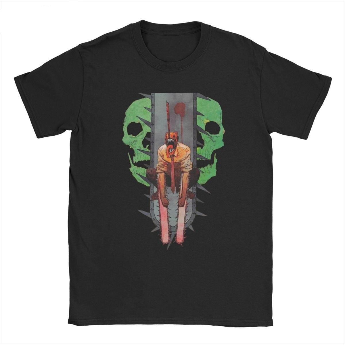 CHAINSAW MAN SKULL BLACK TEE