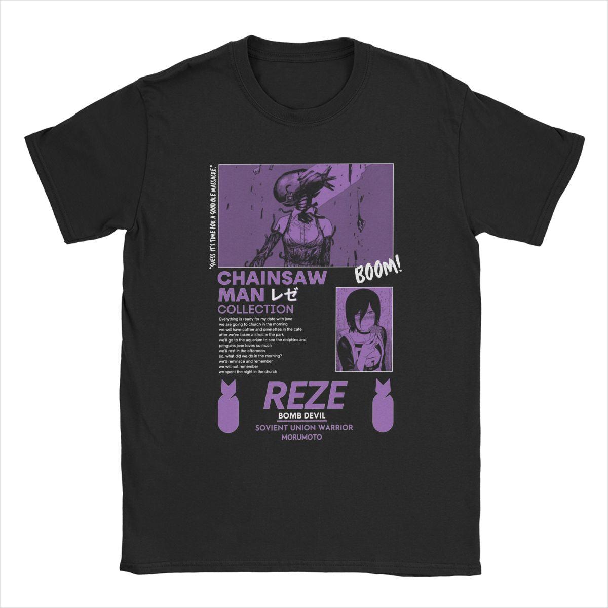 CHAINSAW MAN REZE BLACK TEE