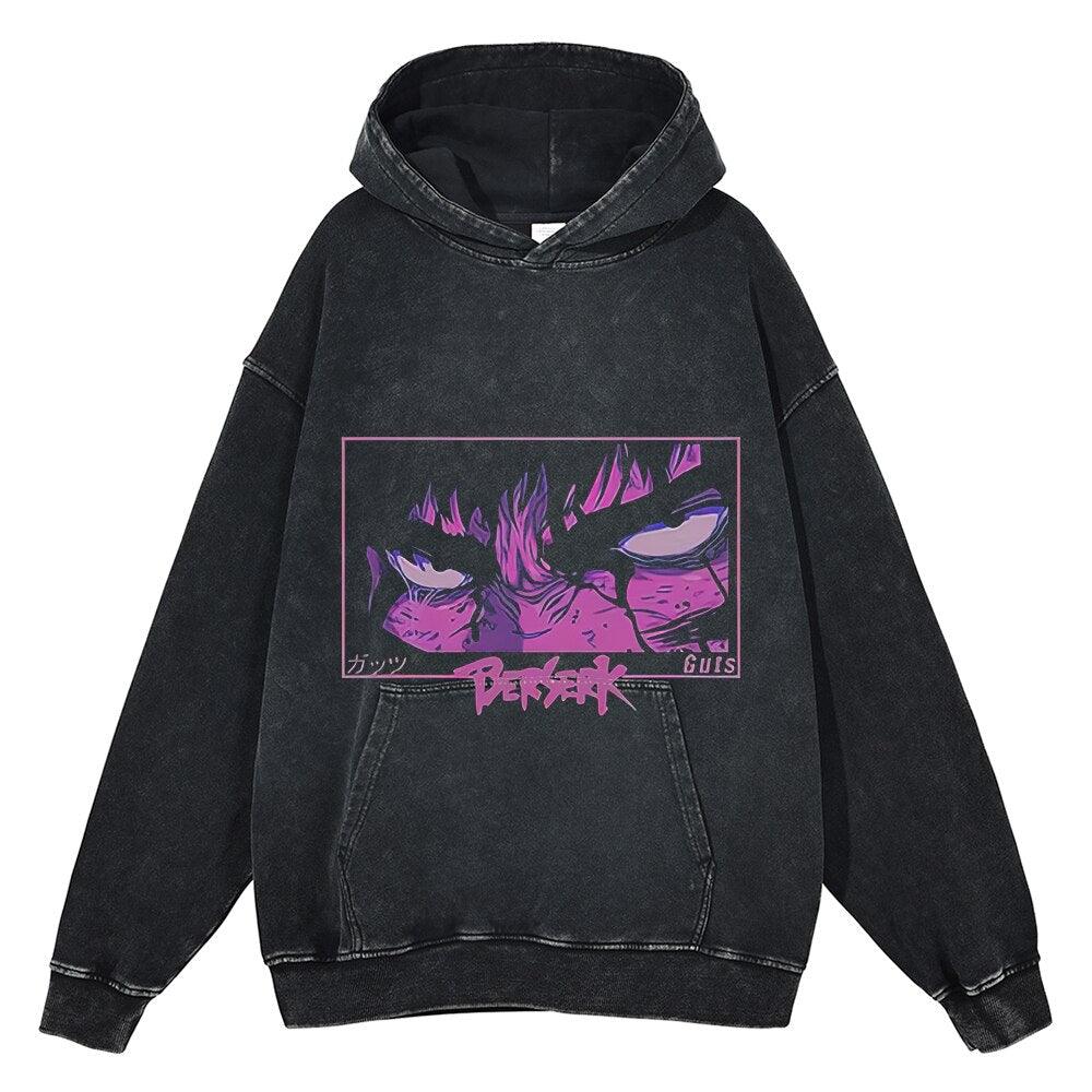 GUTS DEATH STARE VINTAGE HOODIE