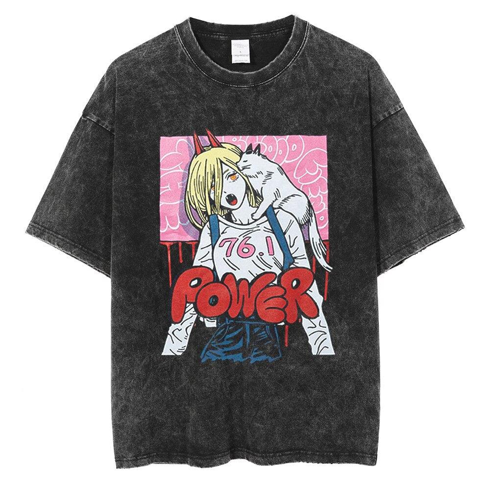 POWER & MEOWY VINTAGE TEE