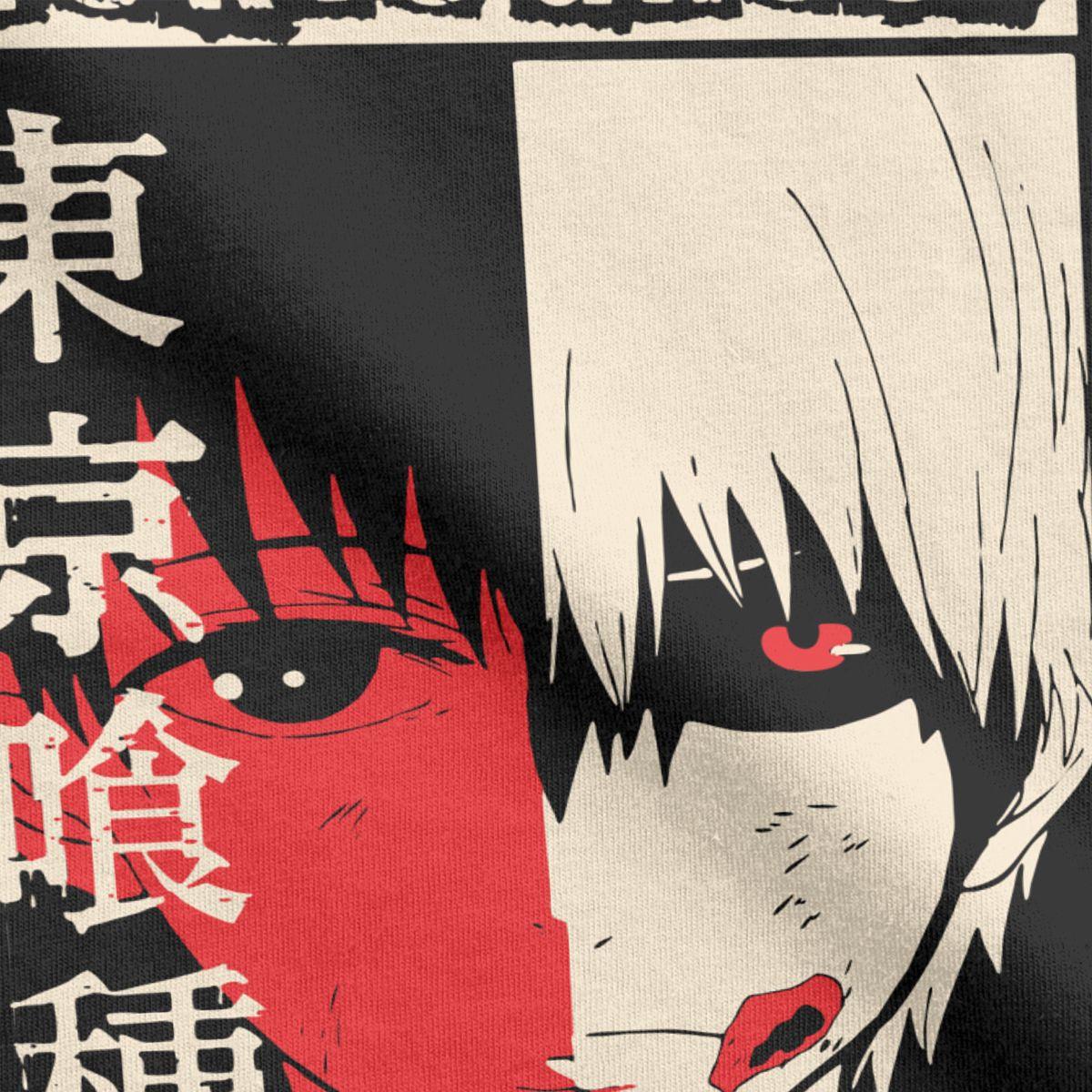 KANEKI HALF GHOUL BLACK TEE