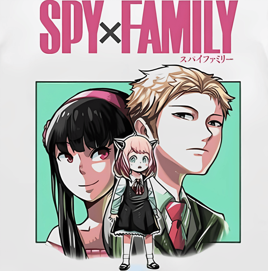 SPY FAMILY WHITE VINTAGE TEE