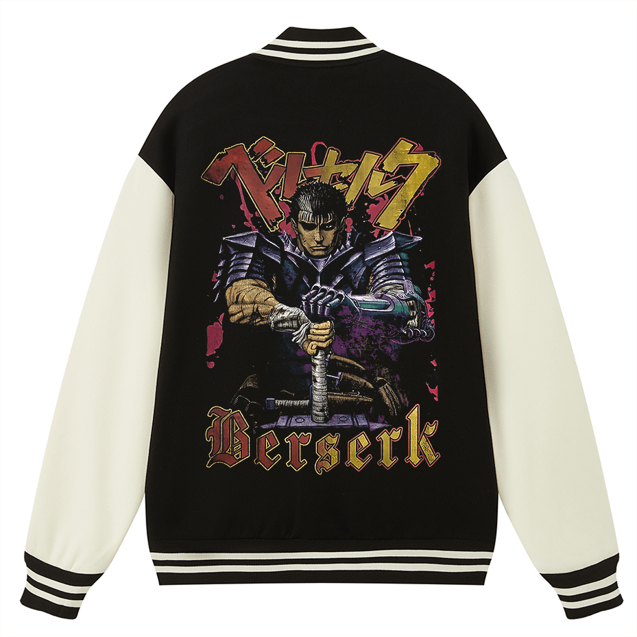 BLACK SWORDSMAN - BASEBALL VARSITY JACKET