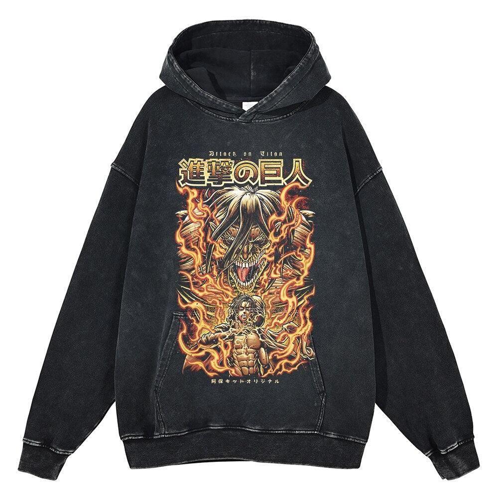 ATTACK TITAN VINTAGE HOODIE