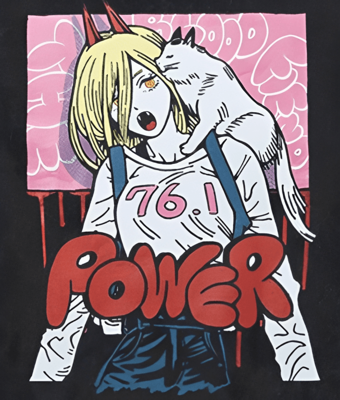 POWER & MEOWY VINTAGE TEE