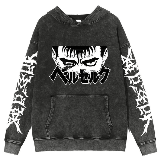 GUTS GRINING FADED HOODIE