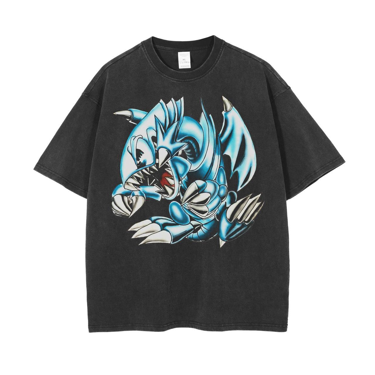 CRIMSON BLUE DRAGON VINTAGE TEE