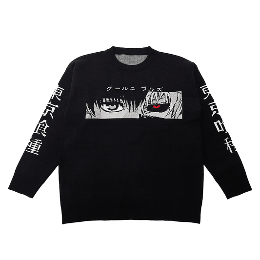 EMBROIDERED KANEKI SWEATER